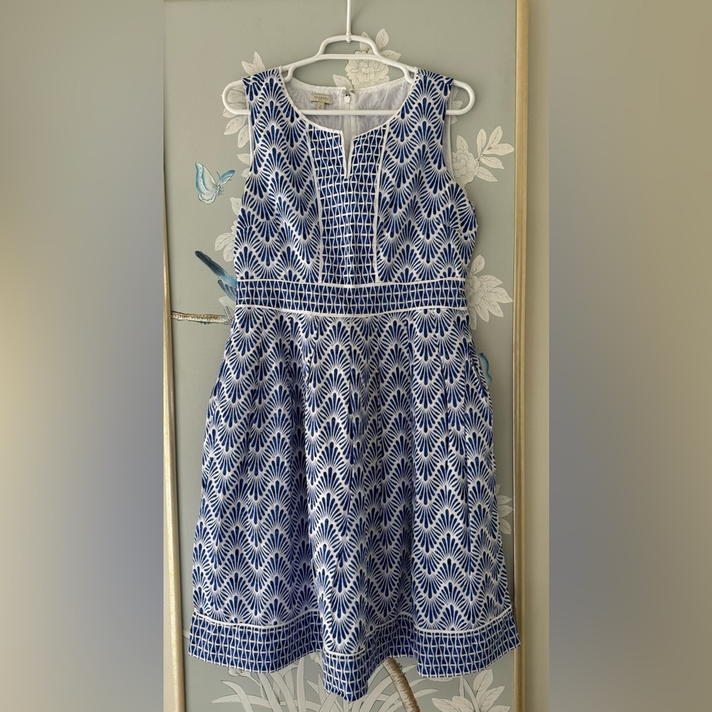 Talbots Block Print Sundress